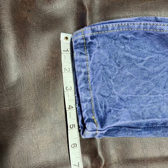 Vintage 80's Joan Darc Purple Stone Washed Jeans Womens 26 Straight Retro - Picture 16 of 16